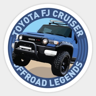 4x4 Offroad Legends: Toyota FJ Cruiser (blue) Sticker